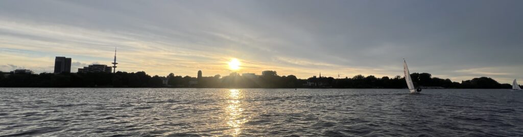 Alster Sonnenuntergang schmal